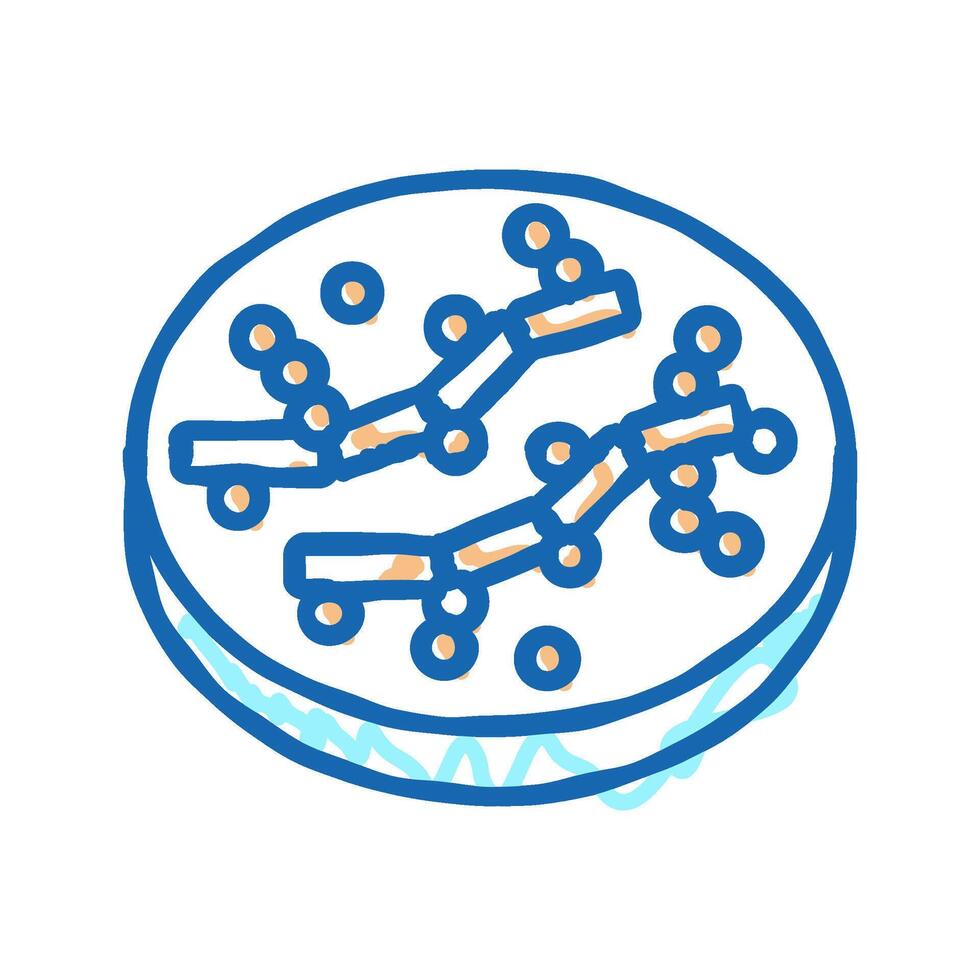 candida bacteria icon doodle illustration vector