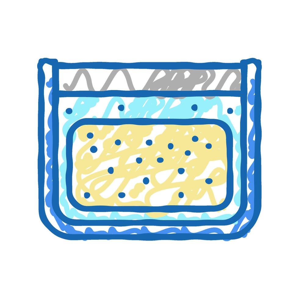 cheesemaking factory equipment icon doodle illustration vector