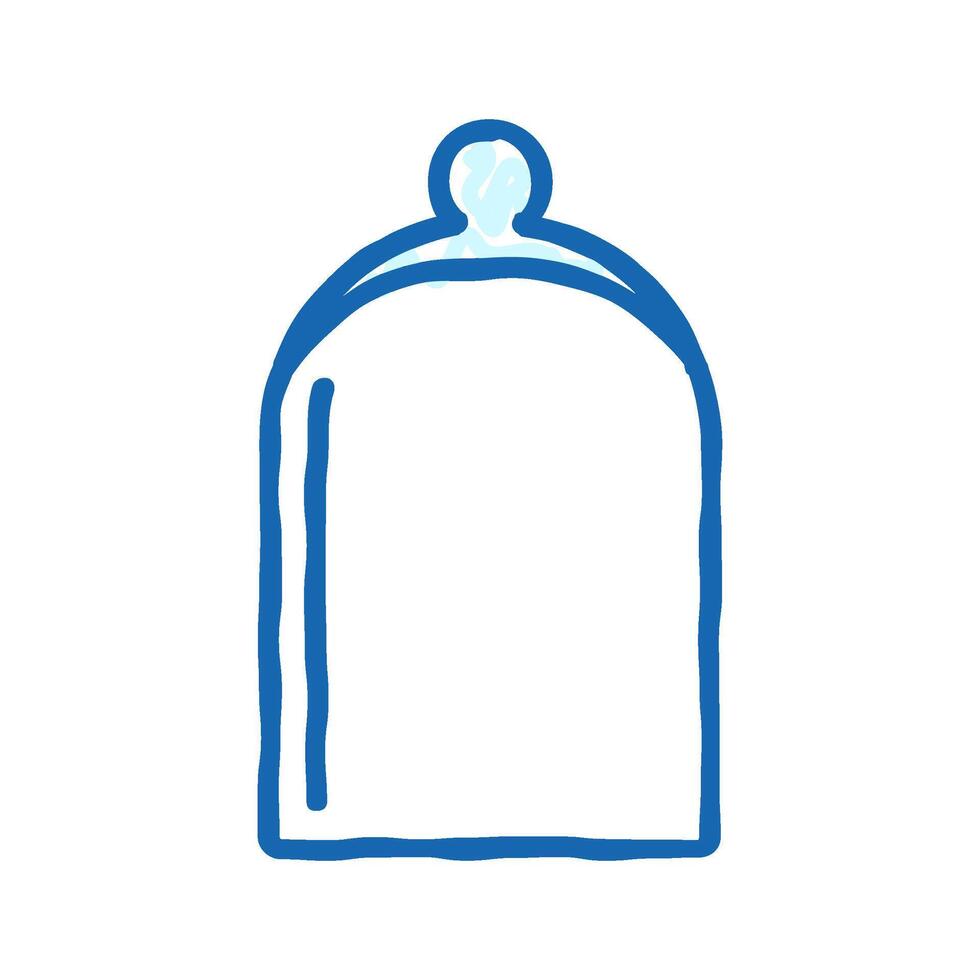 cloche glass package icon doodle illustration vector