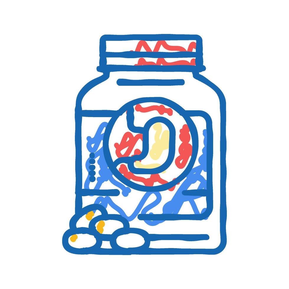 antacids medicines pharmacy icon doodle illustration vector