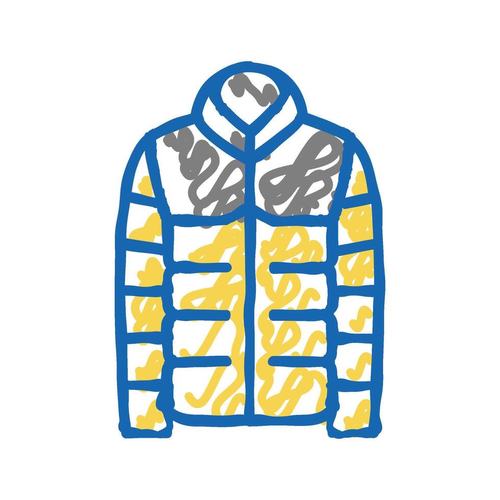jacket clothing icon doodle illustration vector