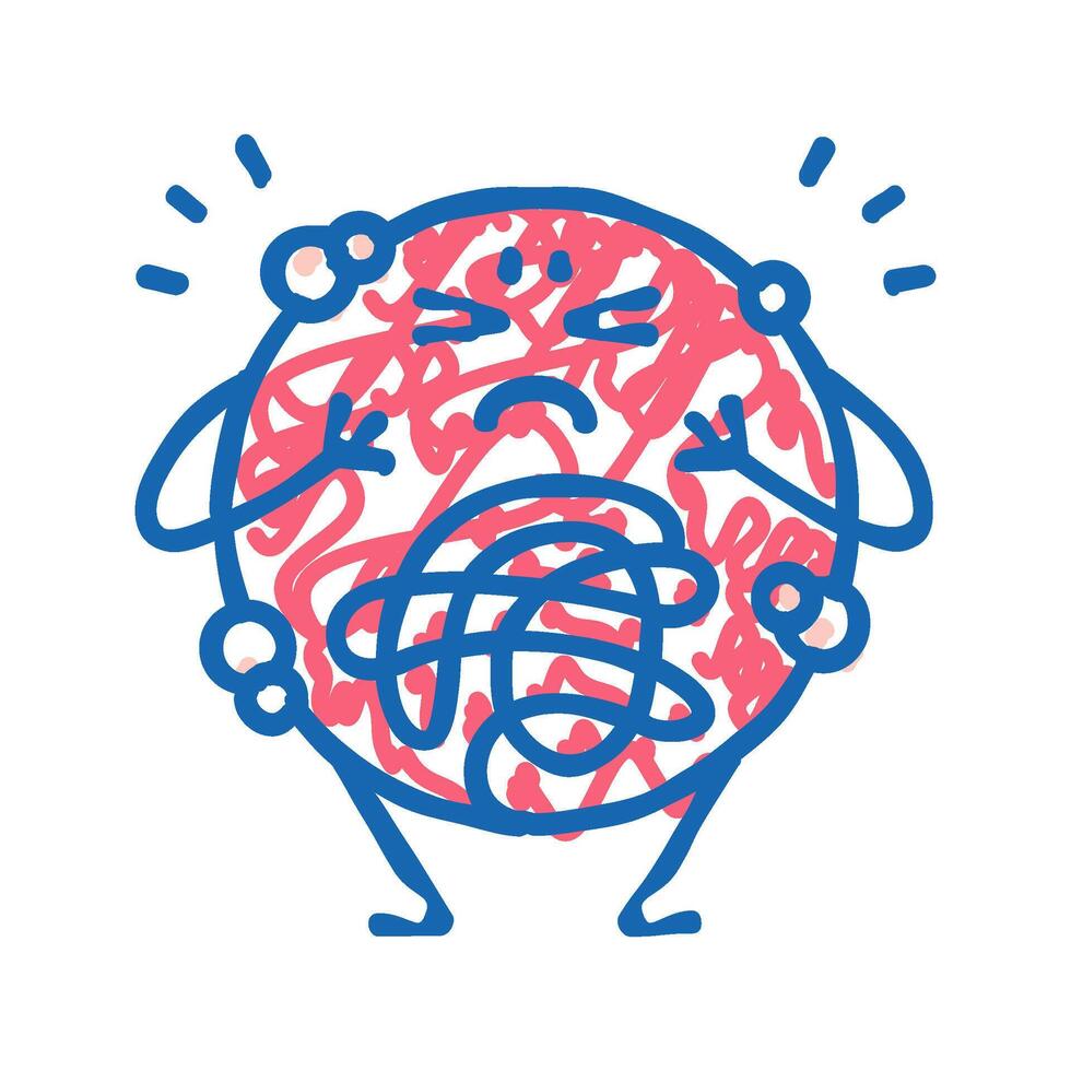 disease health problem icon doodle illustration vector