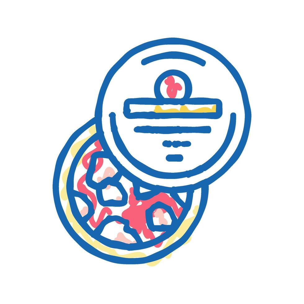 bath salt container icon doodle illustration vector