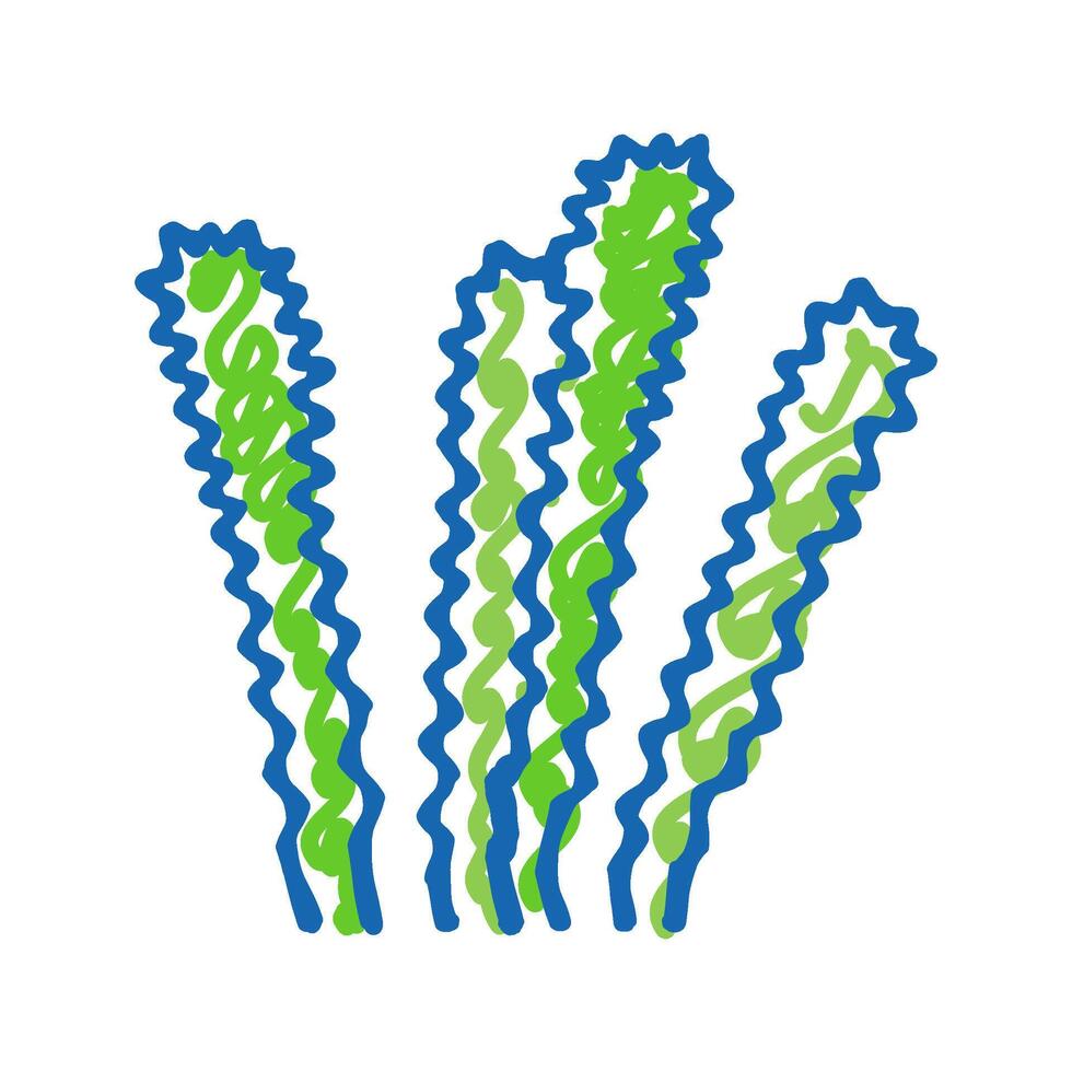 elodea densa icon doodle illustration vector