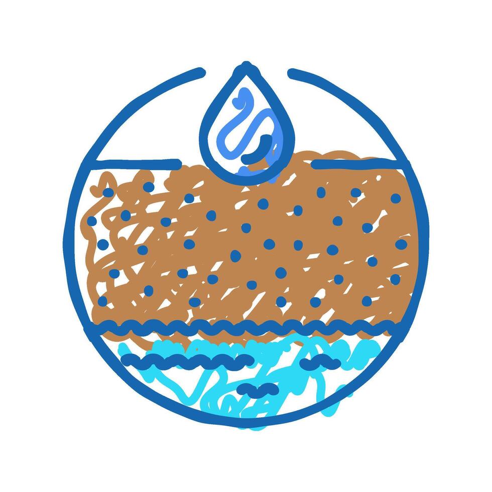 aquifer analysis hydrogeologist icon doodle illustration vector