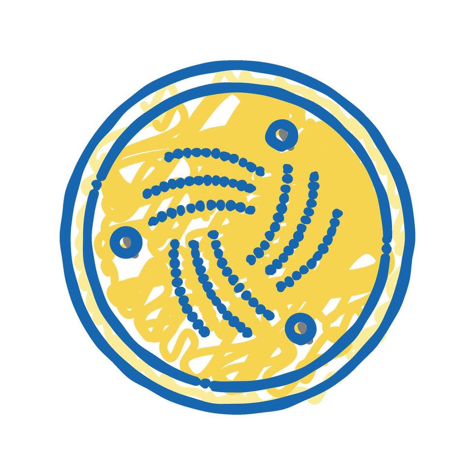 iota cryptocurrency icon doodle illustration vector