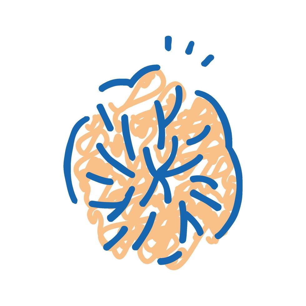 anocutaneous reflex icon doodle illustration vector