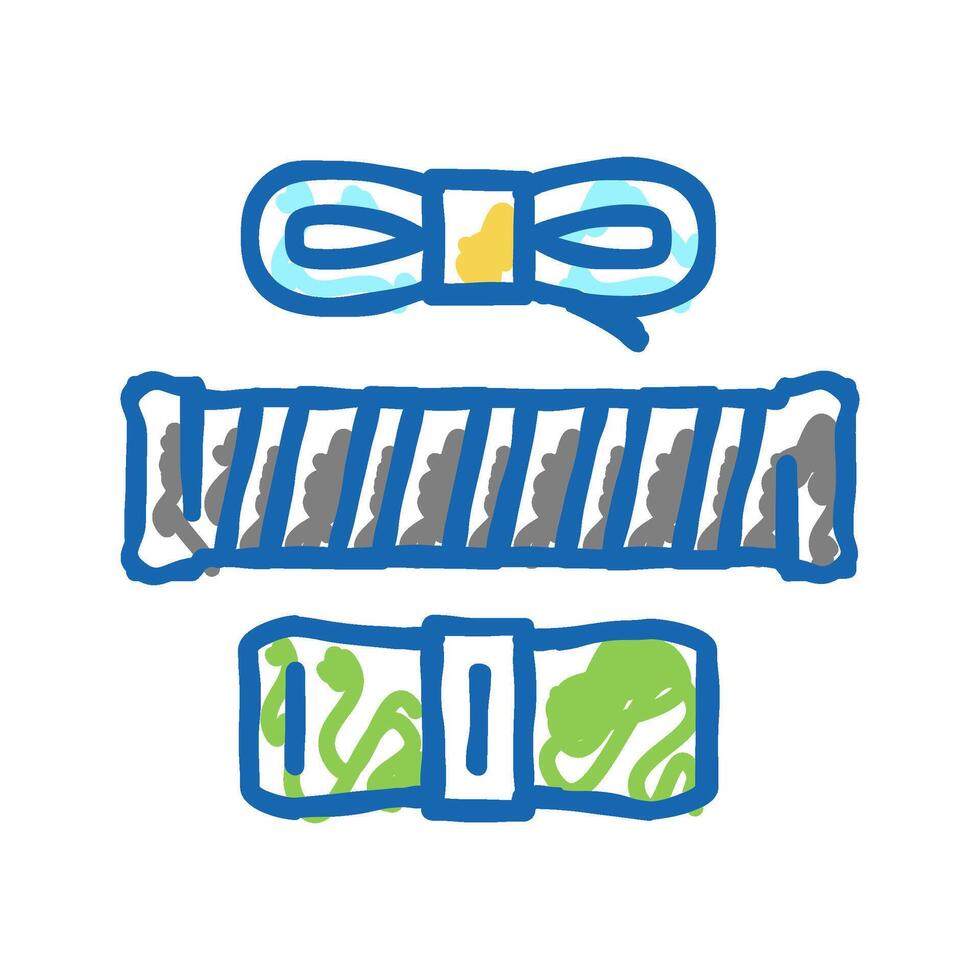 over grips tennis accessory icon doodle illustration vector