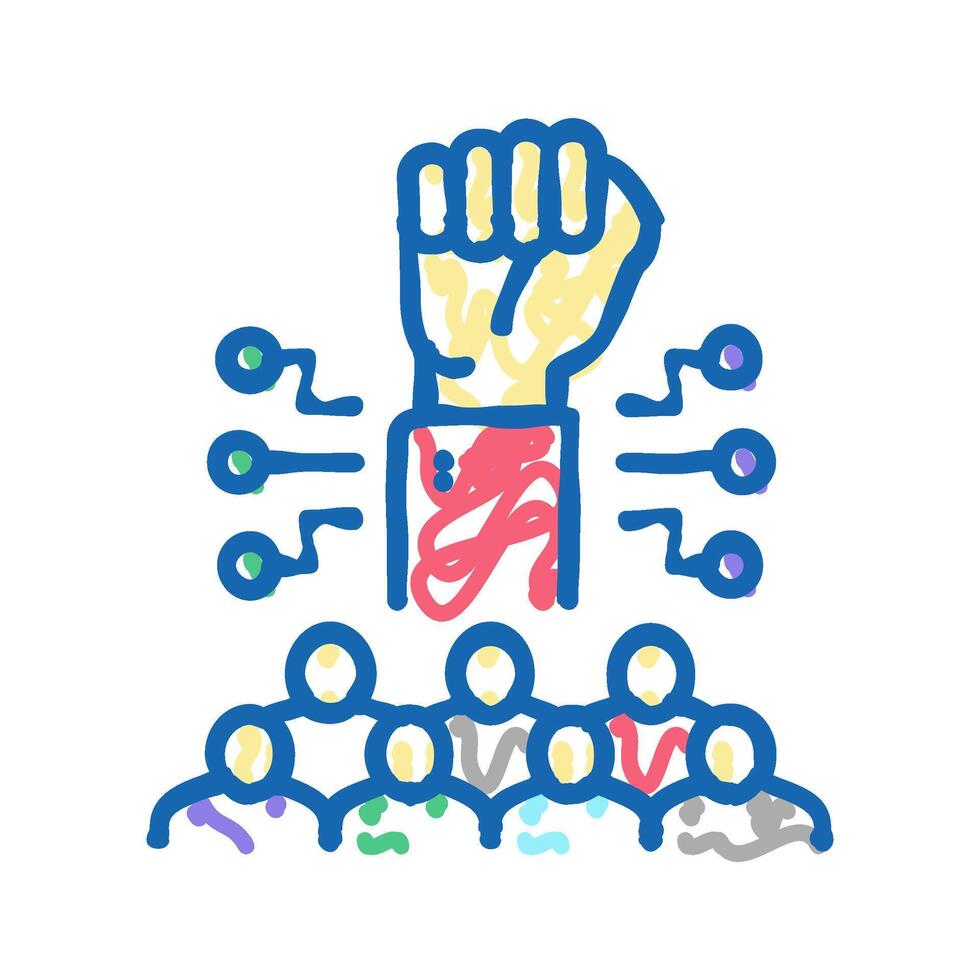 corporate idea for startup icon doodle illustration vector