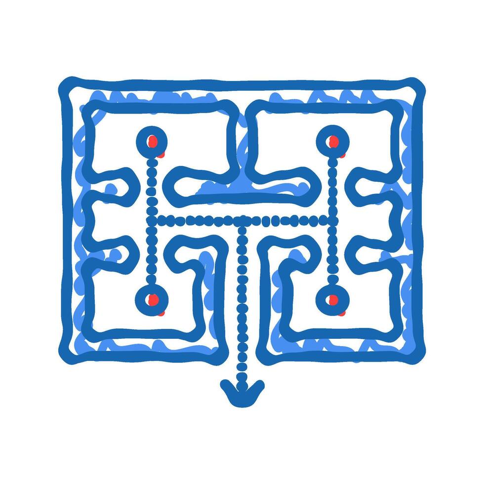 fire hydrant emergency icon doodle illustration vector