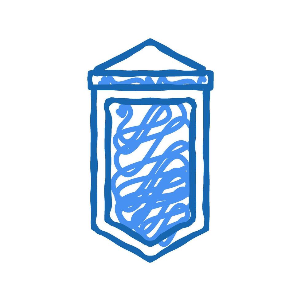 pennant flag web icon doodle illustration vector