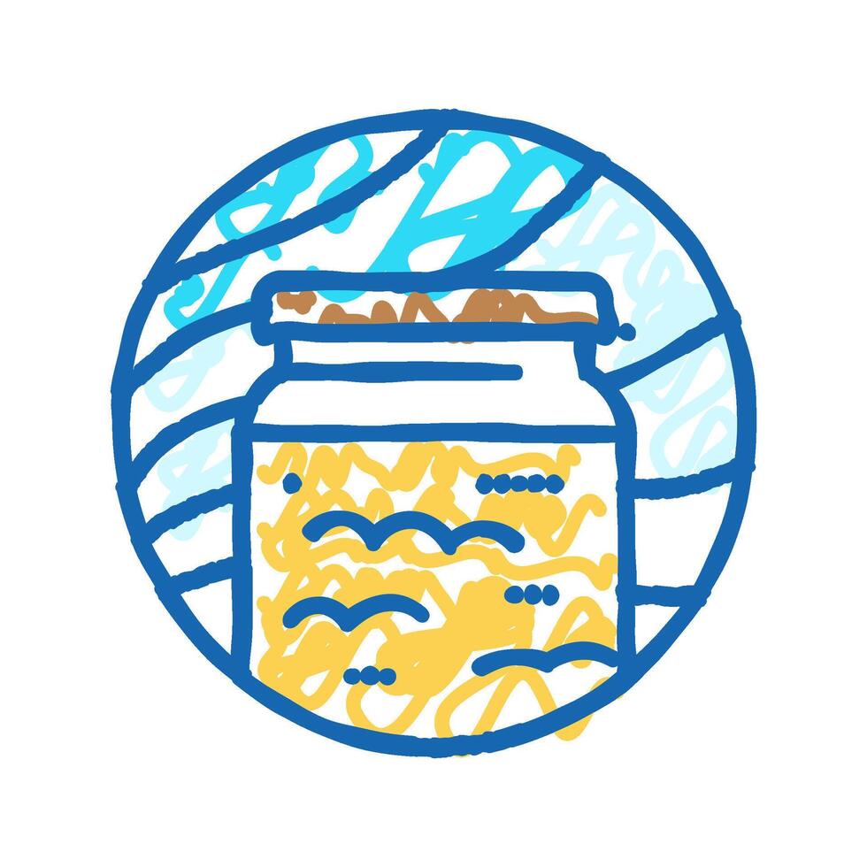 ghee ayurveda icon doodle illustration vector