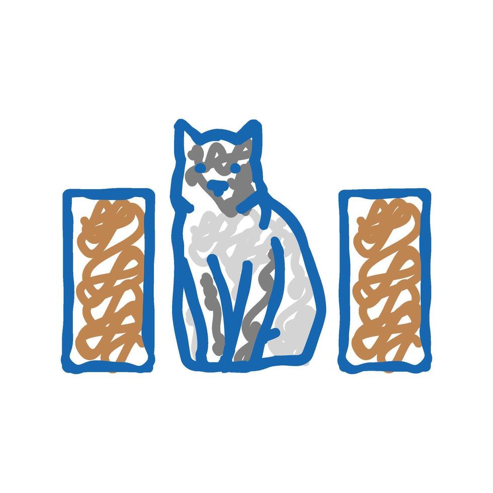 between preposition english icon doodle illustration vector