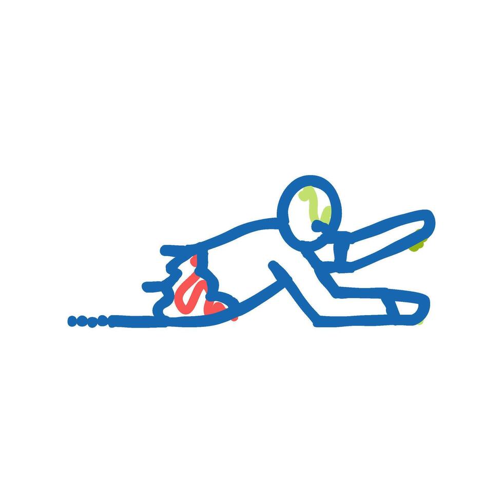 corpse zombie icon doodle illustration vector
