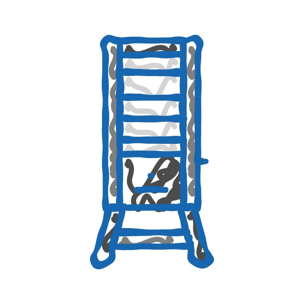 smoker bacon icon doodle illustration vector