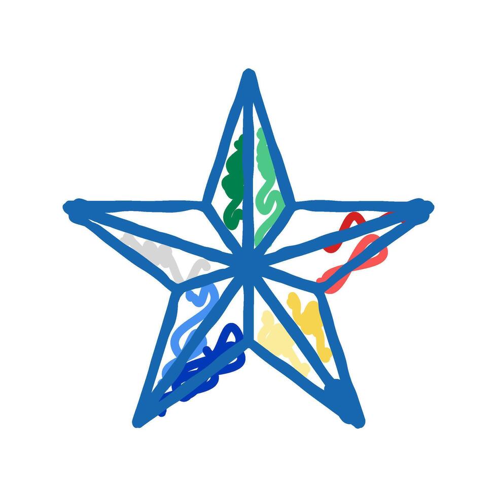 druze religion icon doodle illustration vector