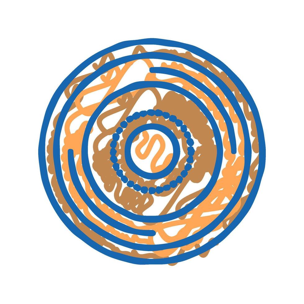 button denim icon doodle illustration vector