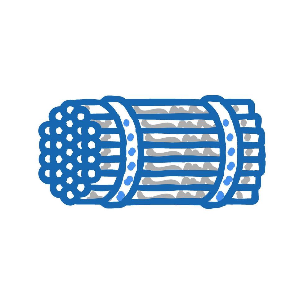 packaging rebar icon doodle illustration vector