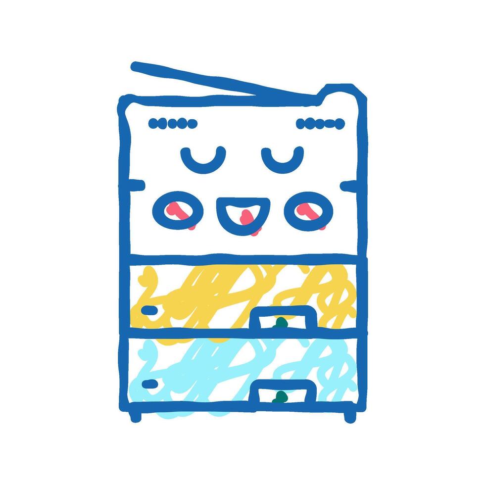 photocopy of material children book icon doodle illustration vector
