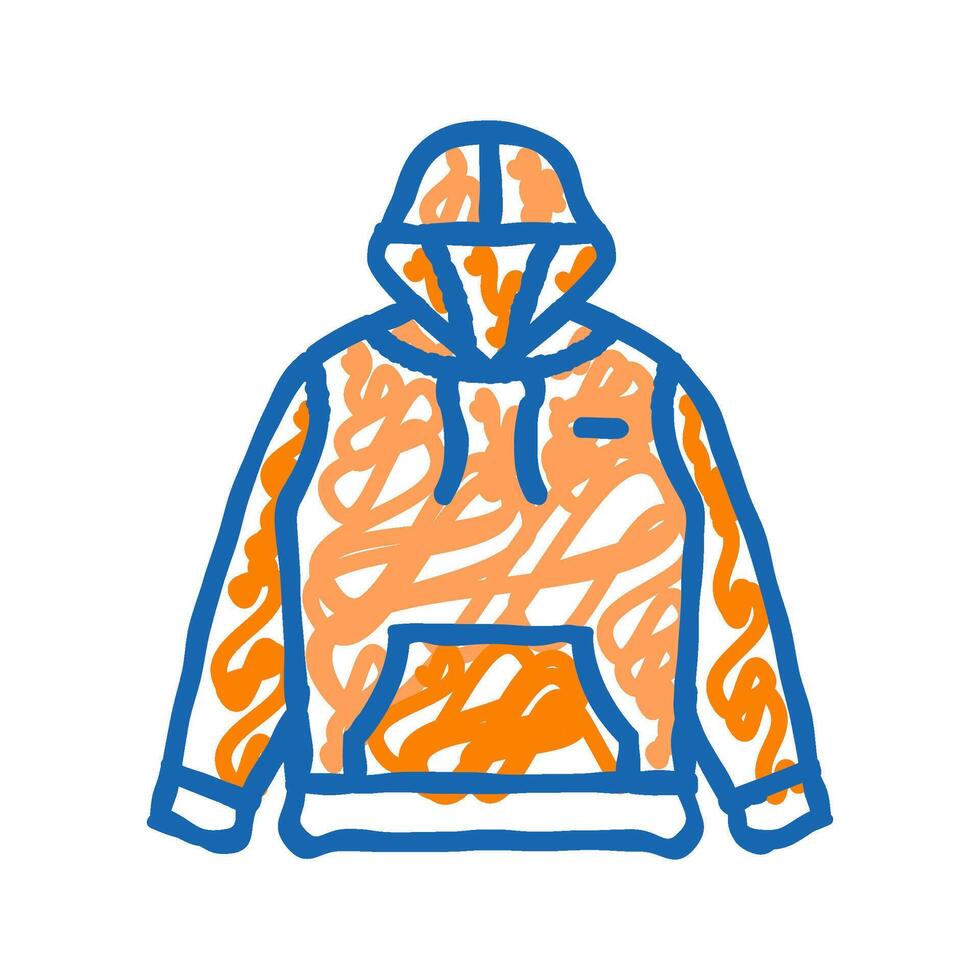 hoodies clothing icon doodle illustration vector