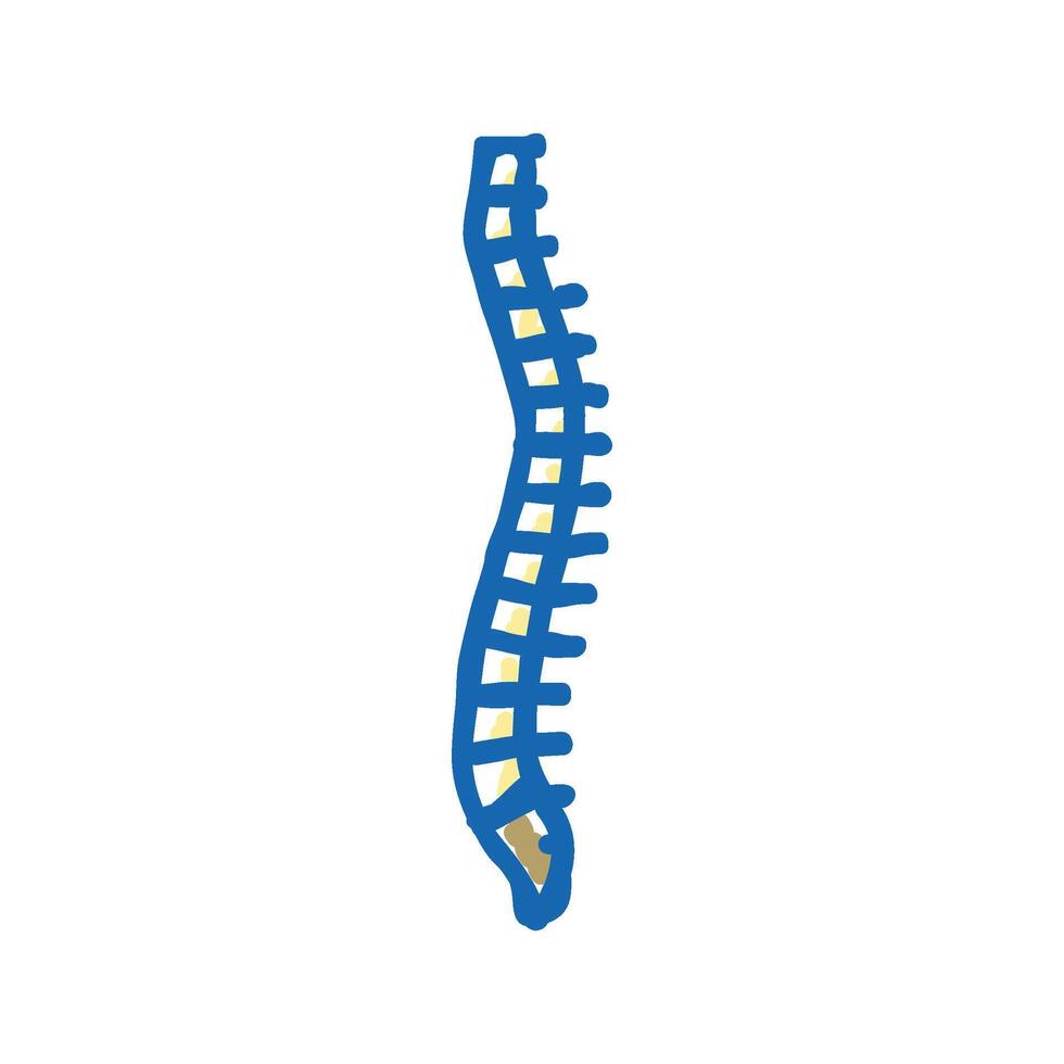 spine bone icon doodle illustration vector