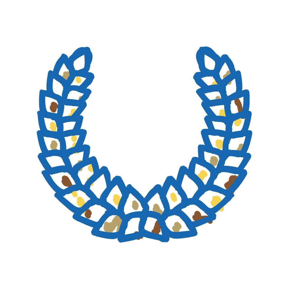 laurel wreath ancient rome icon doodle illustration vector
