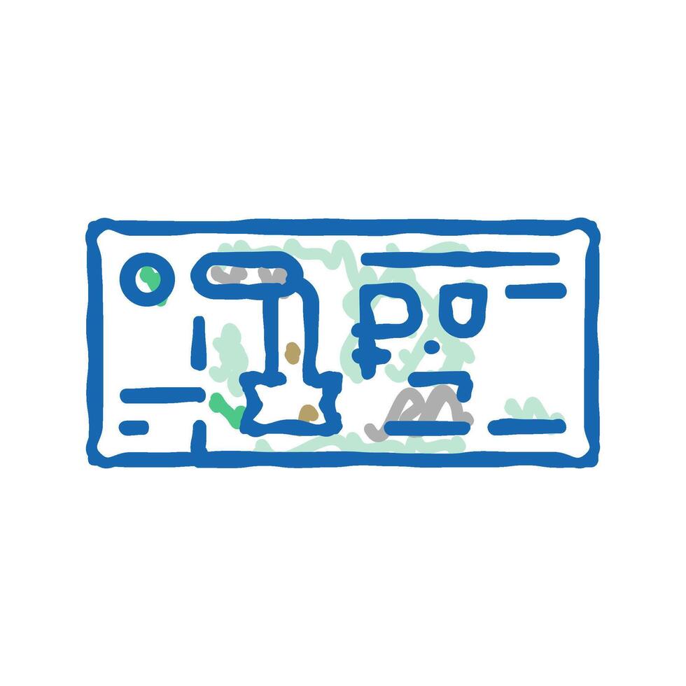 ruble rub icon doodle illustration vector