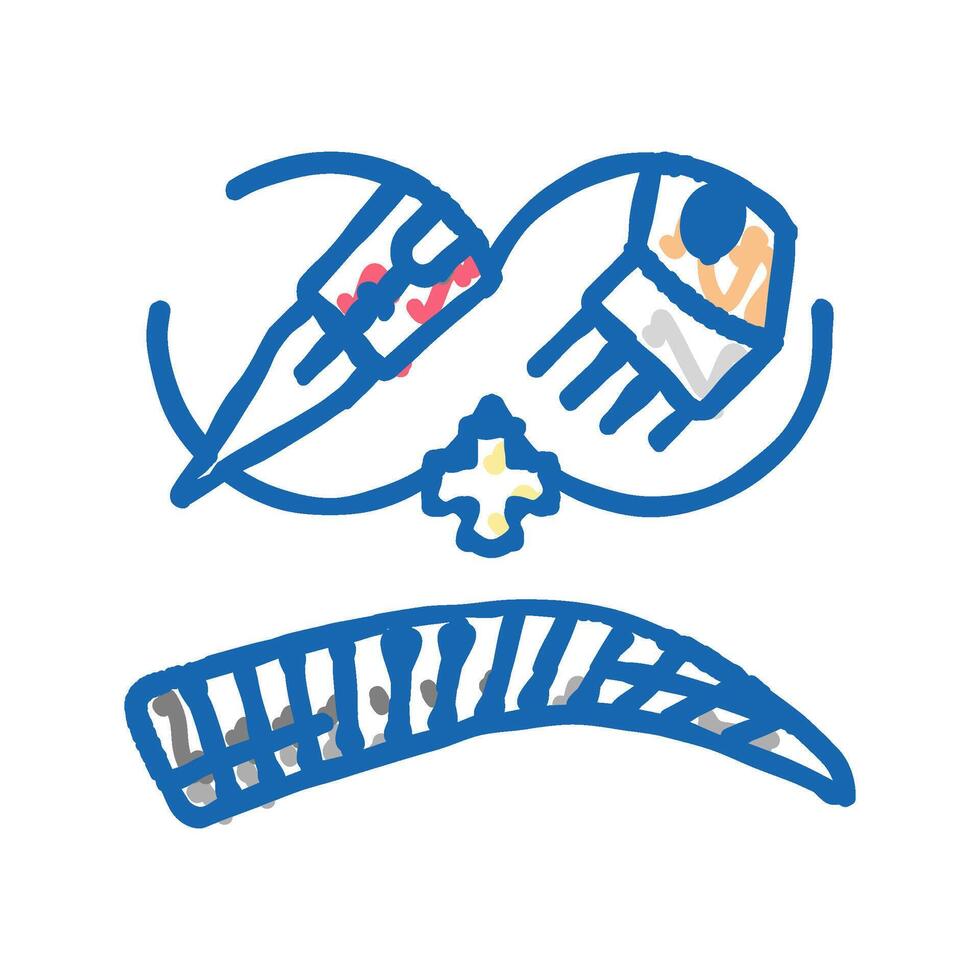 combo brows icon doodle illustration vector