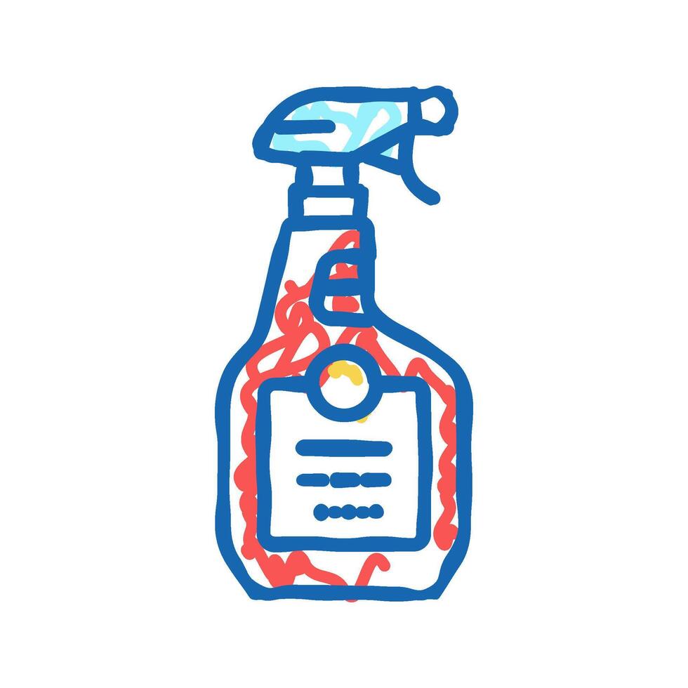 spray for cleaning window icon doodle illustration vector