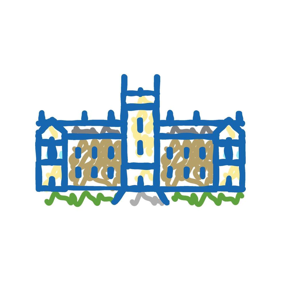 sydney university icon doodle illustration vector
