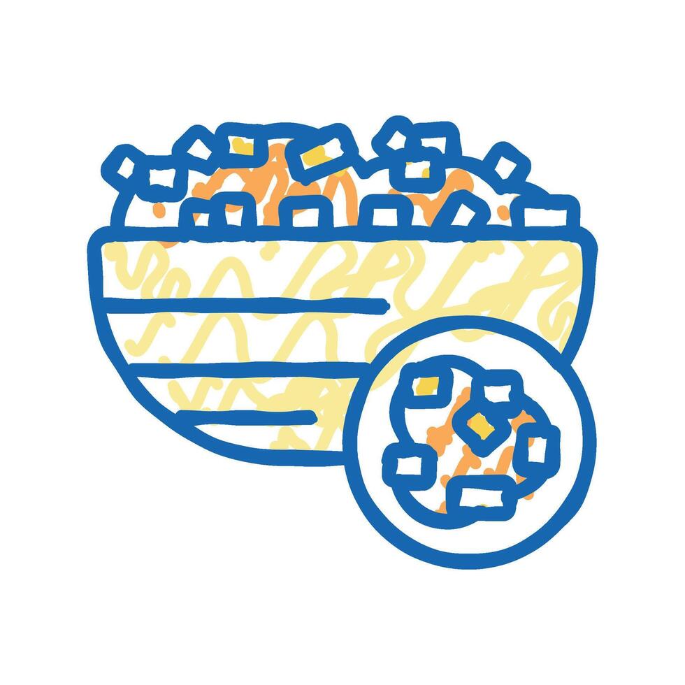 bulgur groat icon doodle illustration vector