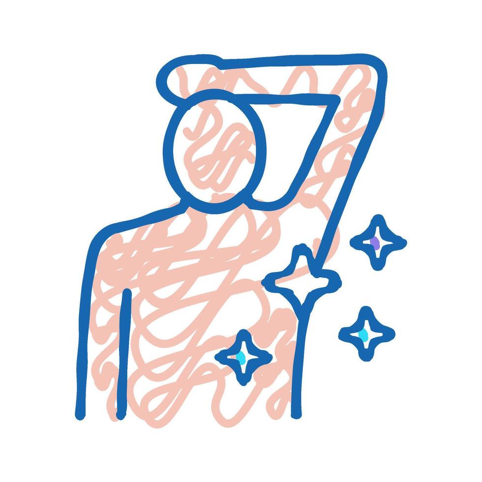 axilla shaved icon doodle illustration vector