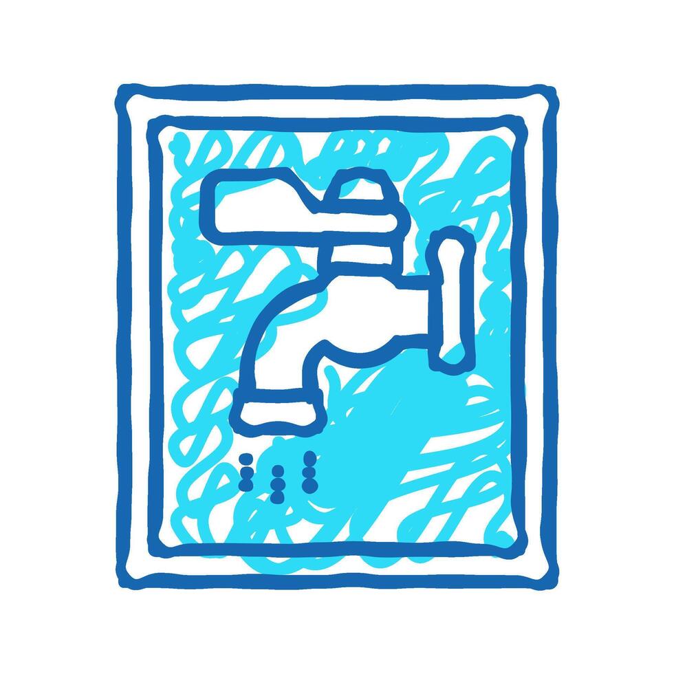 water sign color icon color illustration vector