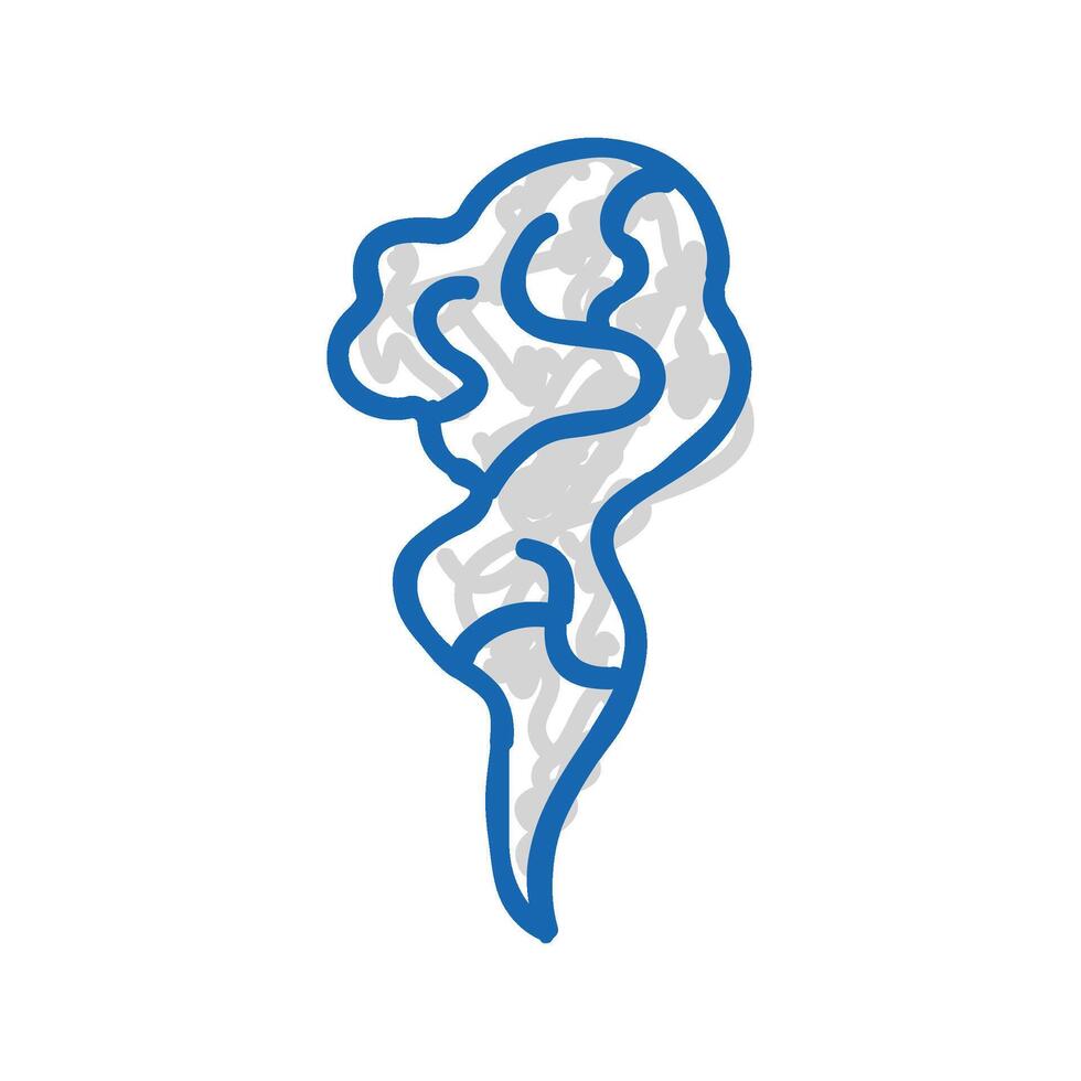 steam smell icon doodle illustration vector