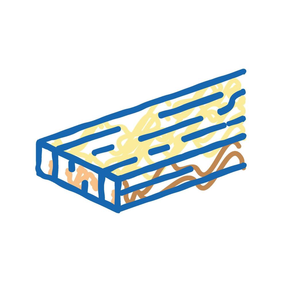 lumber wood timber icon doodle illustration vector