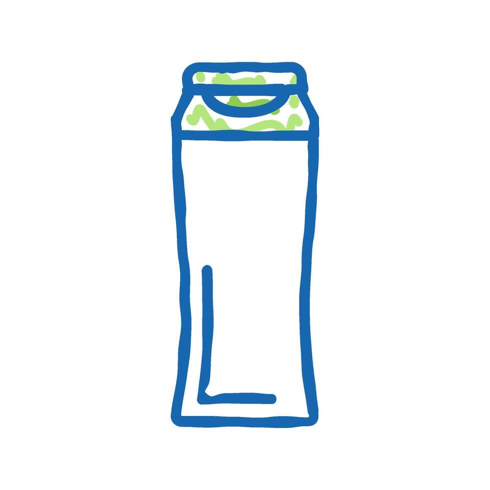 shampoo plastic icon doodle illustration vector