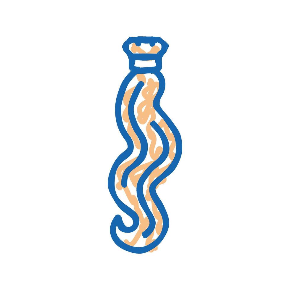 curly hair accessory icon doodle illustration vector