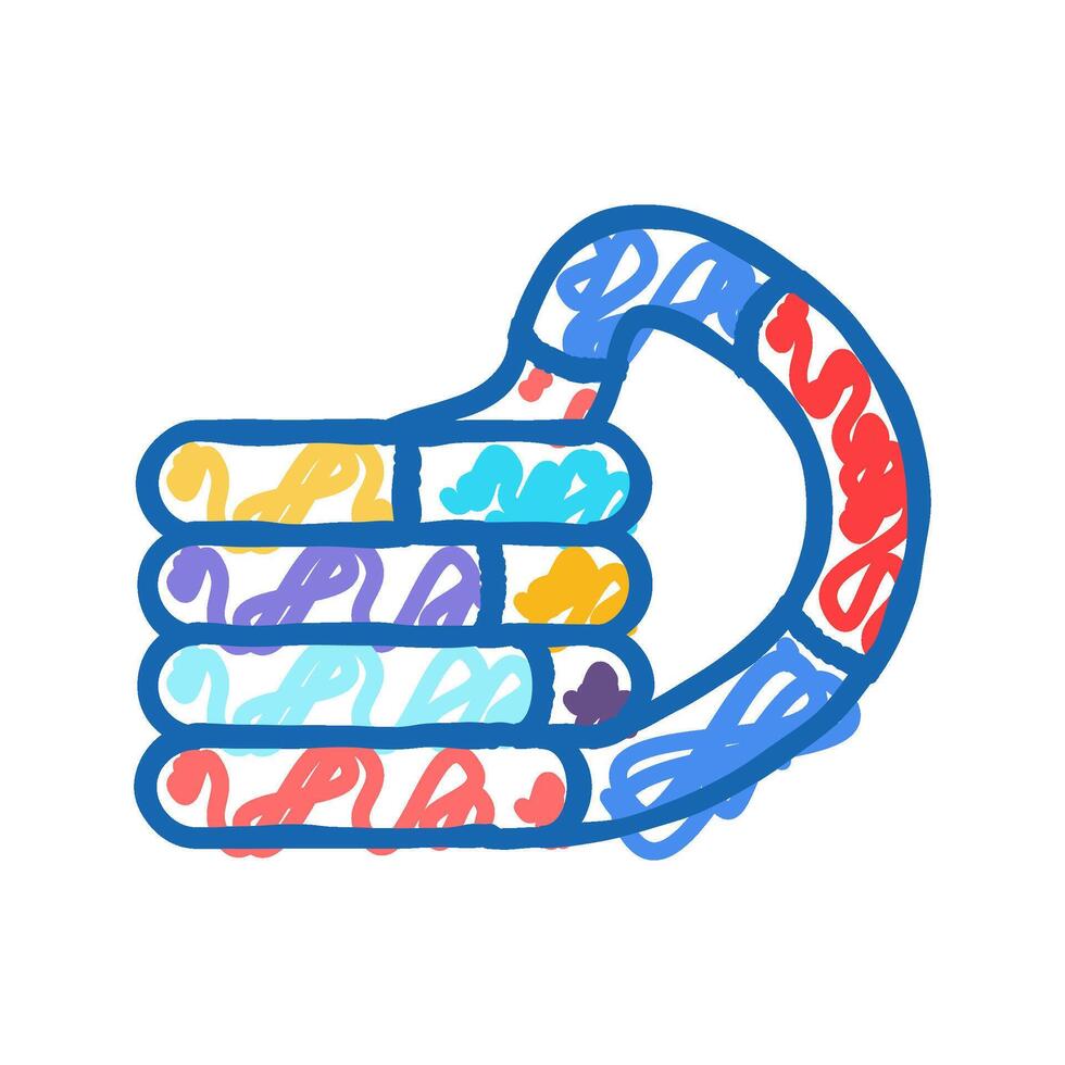 tangle toy fidget icon doodle illustration vector