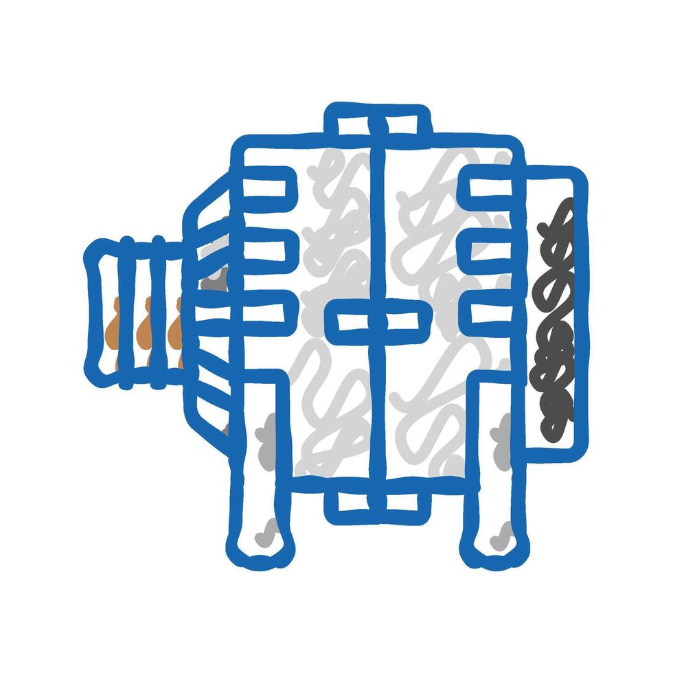 ac generator electrical engineer icon doodle illustration vector