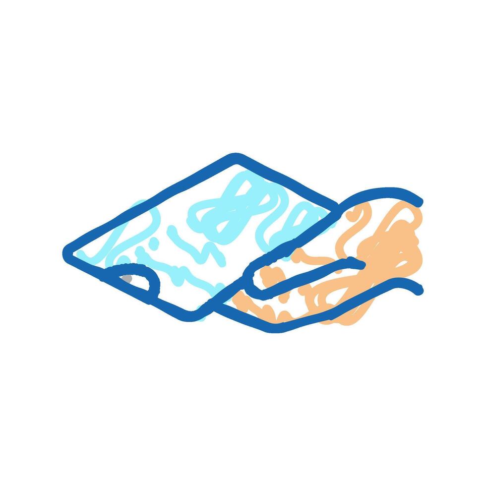 phone holding for watching icon doodle illustration vector