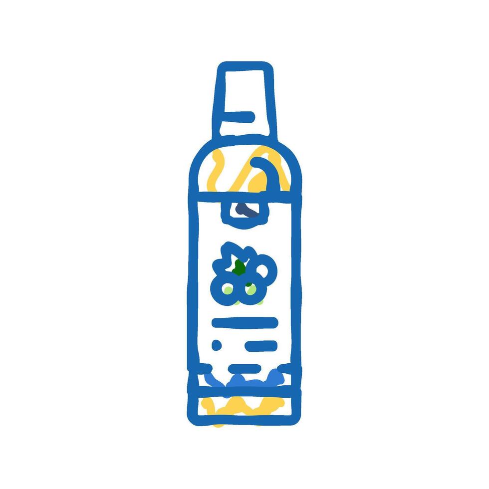 seed oil grape icon doodle illustration vector