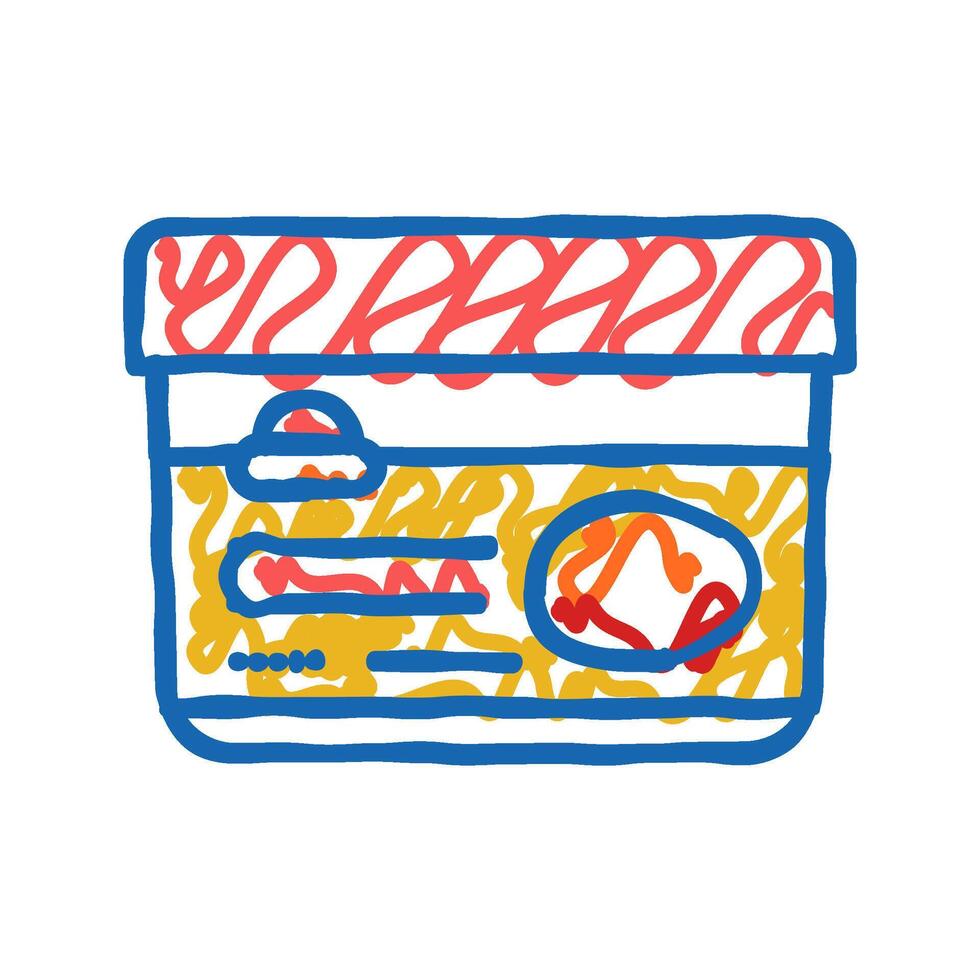 butter mango fruit icon doodle illustration vector