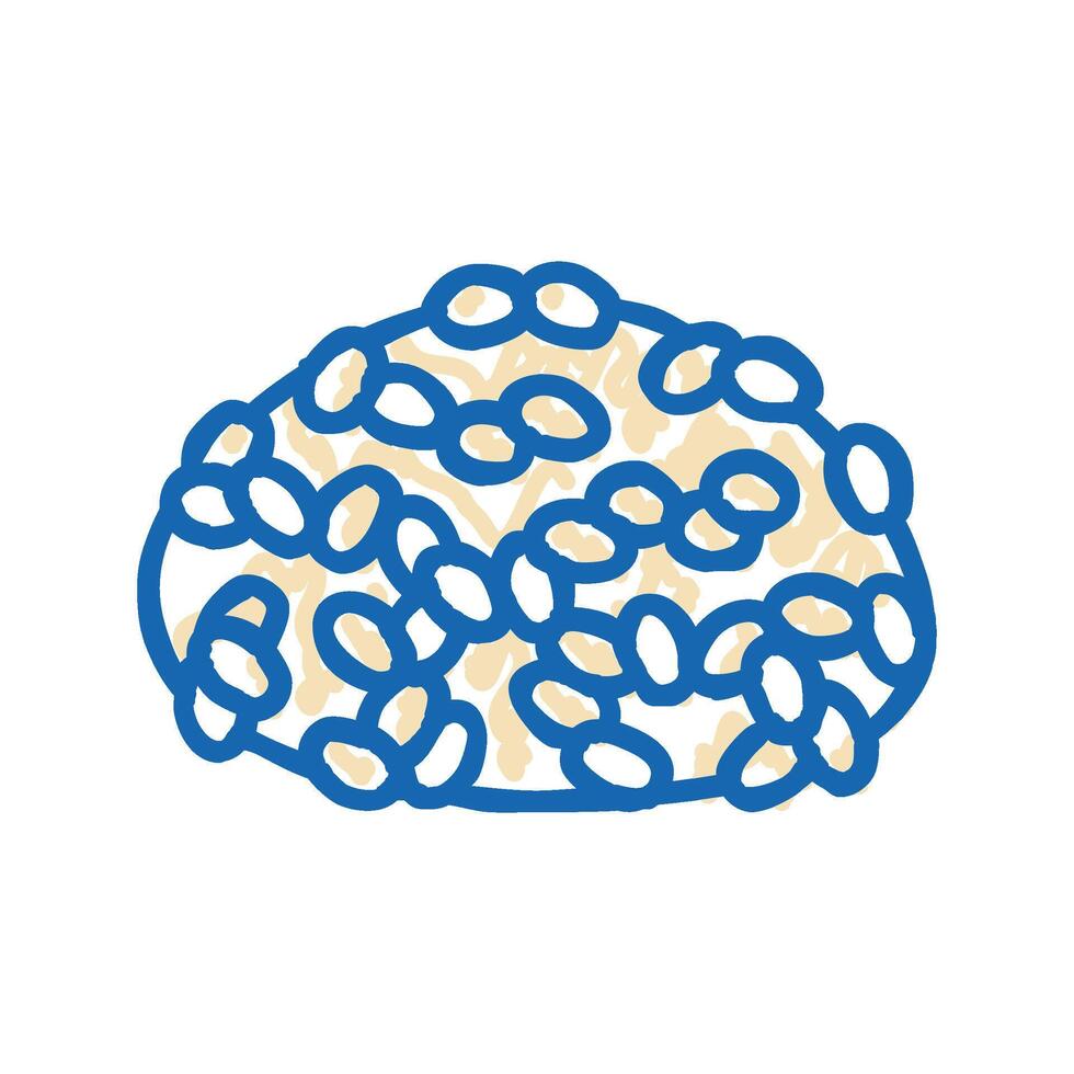 sticky rice icon doodle illustration vector