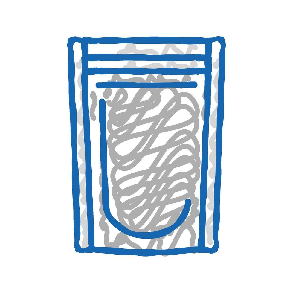 pouch plastic icon doodle illustration vector