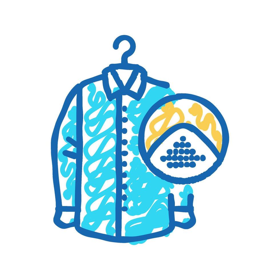 dry cleaning machine laundry wash icon doodle illustration vector