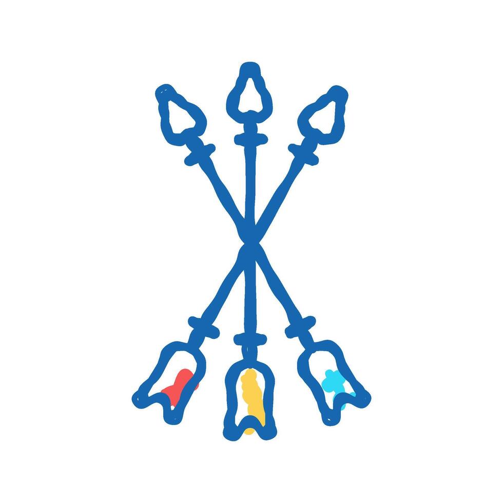 arrow tattoo art vintage icon doodle illustration vector