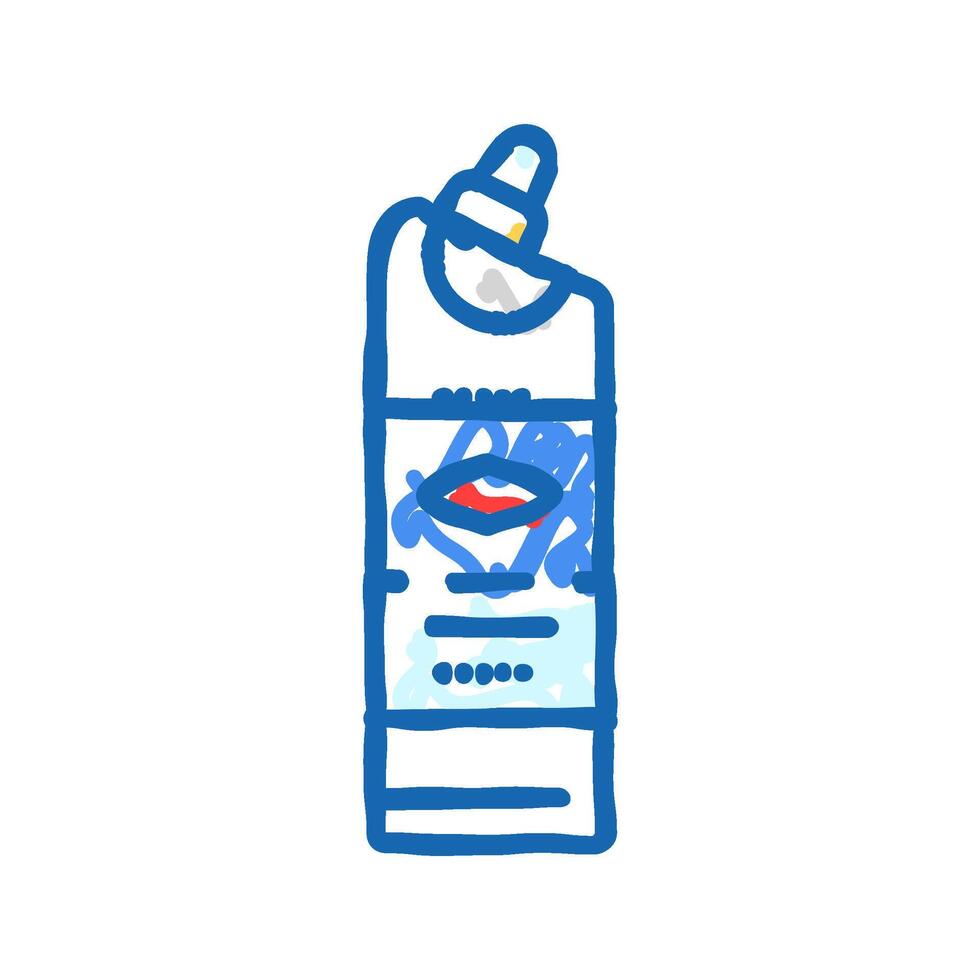 chlorine bleach icon doodle illustration vector