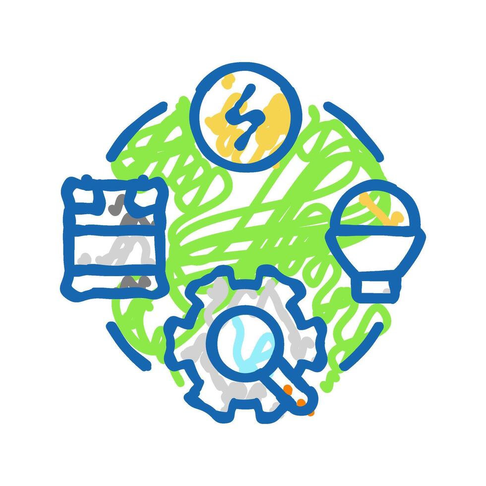 behavioral changes icon doodle illustration vector