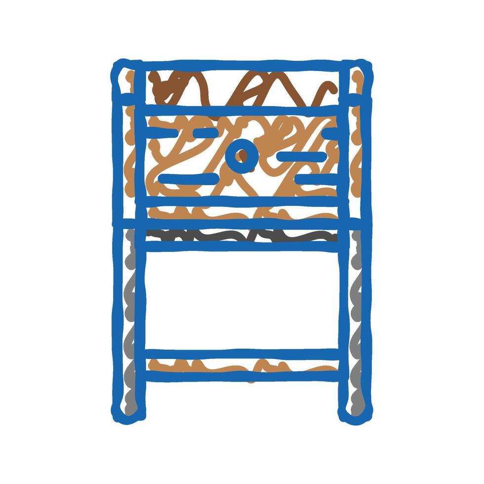 side table living room icon doodle illustration vector