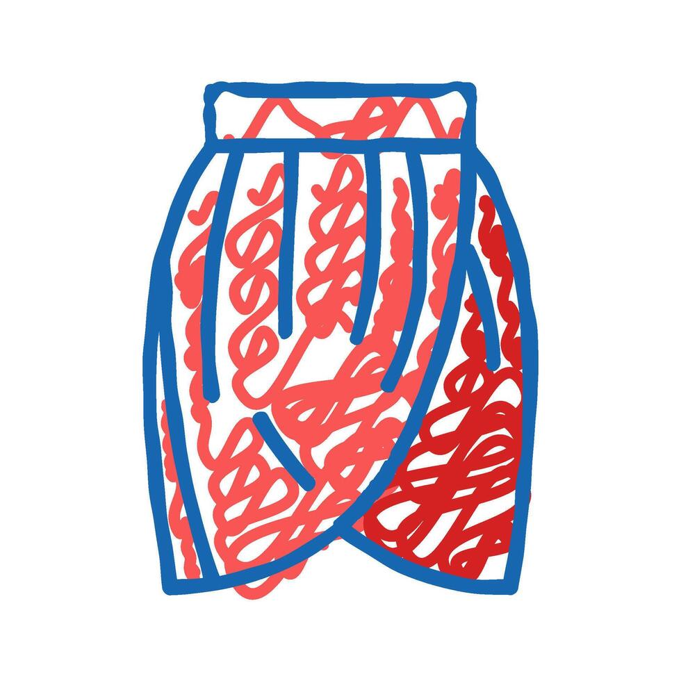 tulip skirt icon doodle illustration vector